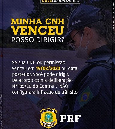 Posso dirigir se a minha CNH estiver vencida desde 19/02 